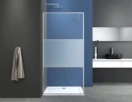Vedd meg online Sanotechnik SMART zuhanyfal, részben matt üveggel, króm, 115 cm CC115CSanotechnik