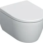 Kiárusítás Geberit iCon Rimfree mélyöblítésű rövidített fali WC ülőkével, fehér 502.381.00.1Geberit