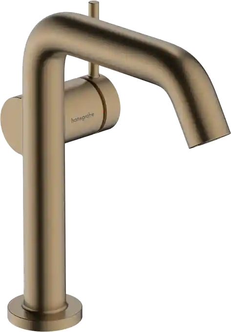 Hansgrohe Tecturis S egykaros mosdócsaptelep Fine 150, CoolStart EcoSmart+, Push-open lefolyógarnitúrával, szálcsiszolt bronz 73340140Hansgrohe Prémium