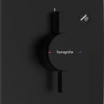 Kiárusítás Hansgrohe DuoTurn E falsík alatti csaptelep, 1 funkciós, matt fekete 75617670Hansgrohe