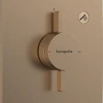 Ajánlat Hansgrohe DuoTurn E falsík alatti csaptelep, 1 funkciós, szálcsiszolt bronz 75617140Hansgrohe