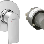 Exkluzív ajánlat Hansgrohe Rebris E egykaros zuhanycsaptelep szett falsík alatti szereléshez, króm 72658000Hansgrohe