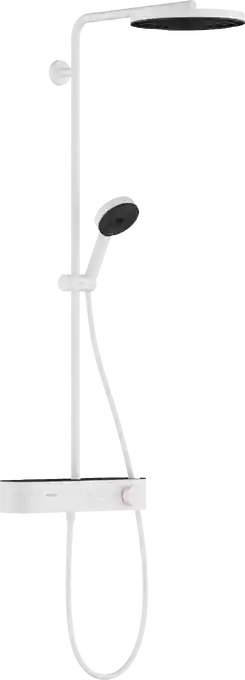 Hansgrohe Pulsify Showerpipe 260, 1 jet Ecosmart és ShowerTablet Select 400 matt fehér 24221700Hansgrohe Vedd meg online