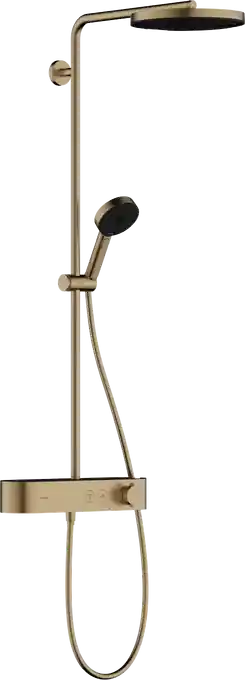 Árengedmény Hansgrohe Pulsify Showerpipe 260, 1 jet és ShowerTablet Select 400 szálcsiszolt bronz 24220140Hansgrohe
