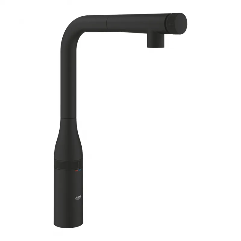 Biztonságos fizetés Grohe Essence SmartControl mosogató csaptelep, phantom black 31928KF0Grohe