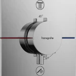 Azonnal elérhető Hansgrohe ShowerSelect Comfort E Falsík alatti termosztát, 2 funkciós, króm 15572000Hansgrohe