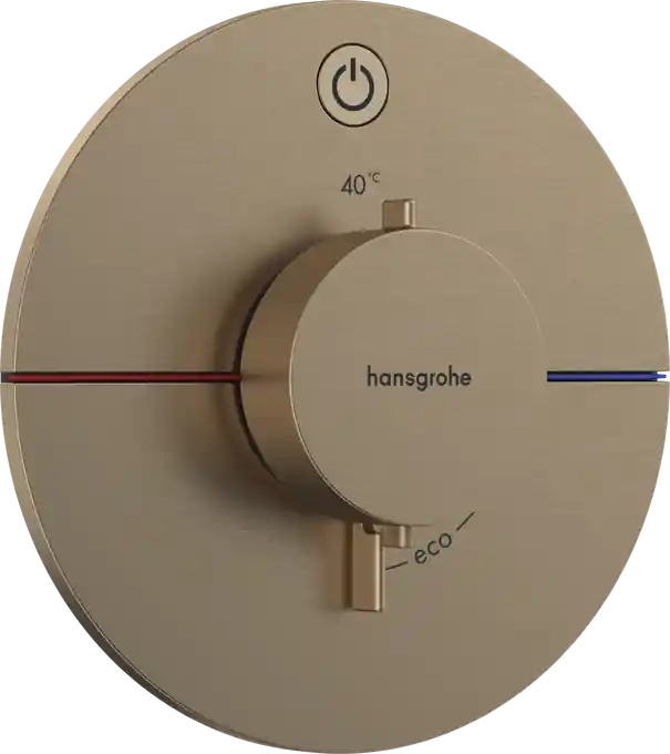 Prémium Hansgrohe ShowerSelect Comfort S Falsík alatti termosztát, 1 funkciós, szálcsiszolt bronz 15553140Hansgrohe