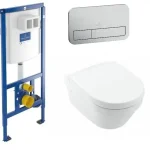 Alacsony ár Villeroy & Boch falsík alatti wc tartály komplett szett SZP-VB3 (92246100, 92249069, 4694HR01)Villeroy & Boch