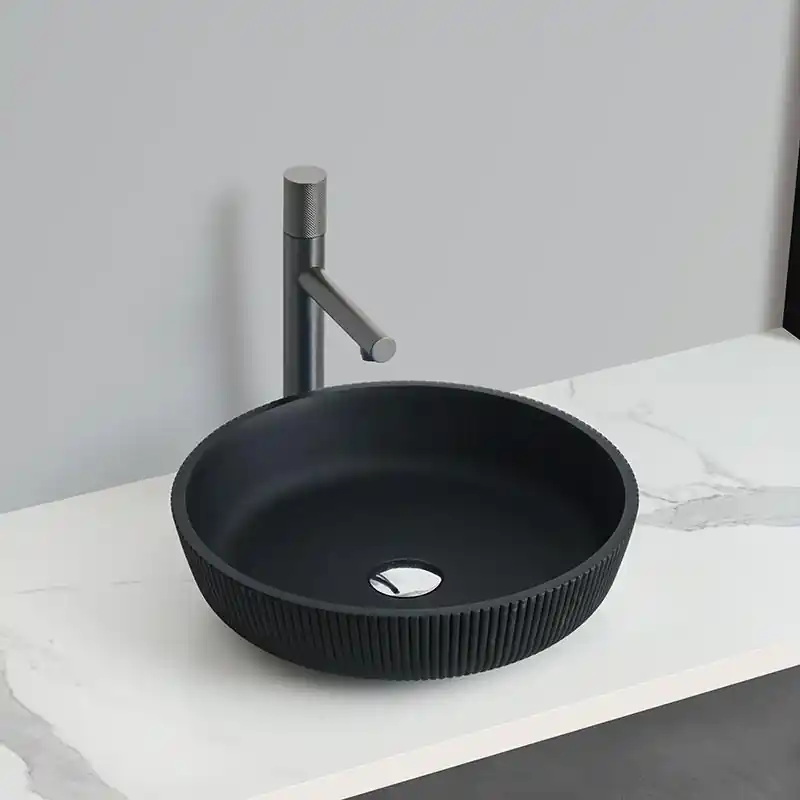 Korlátozott ajánlat AREZZO design AVEX üveg mosdó, matt fekete AR-M333Arezzo Design