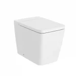 Végkiárusítás Roca Inspira Square Rimless falra tolható álló wc csésze, matt fehér A347537620Roca