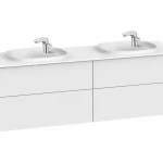 Szuper ajánlat Roca Beyond 160 cm fürdőszoba bútor mosdóval, fényes fehér A851395806Roca
