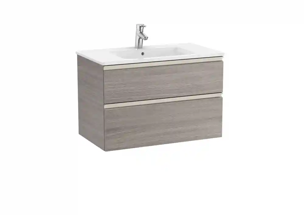 Legnépszerűbb Roca The Gap 80 cm fürdőszoba bútor mosdóval, texturált tölgy A851478402Roca