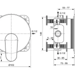 Ideal Standard Cerafine O egy funkciós falsík alatti csaptelep, króm A7349AAIdeal Standard Ne maradj le