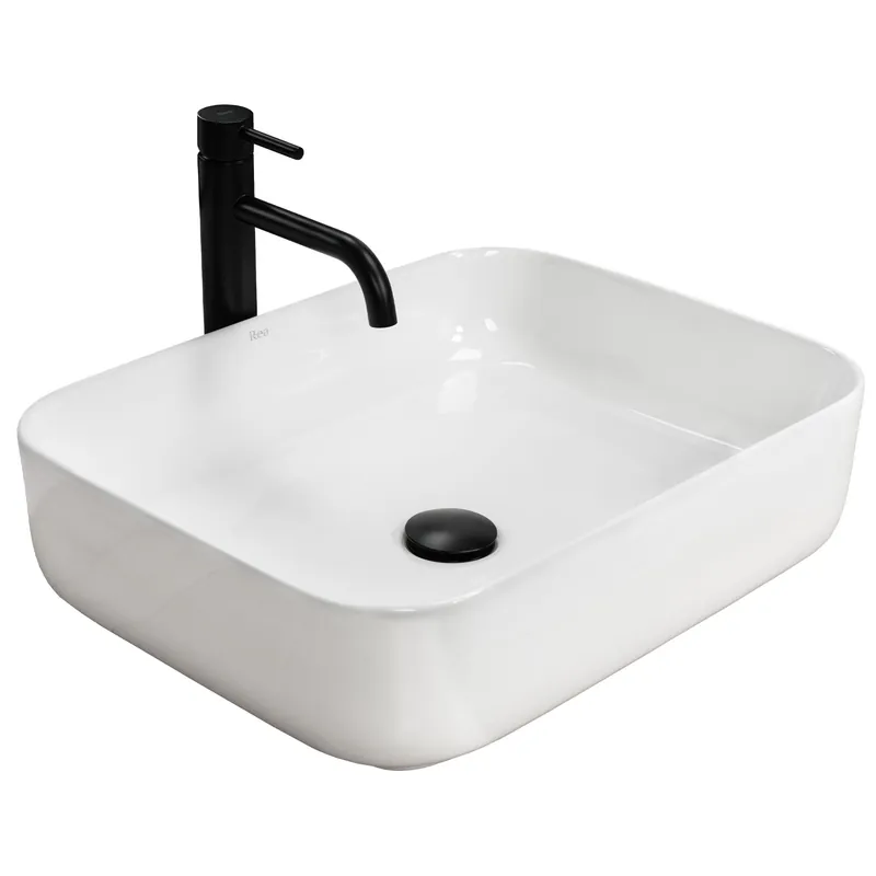 Rea Demi Slim 51x39 cm pultra ültethető mosdó, fehér REA-U1953Rea Végkiárusítás