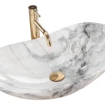Rea Royal Granit 60,5x36 cm pultra ültethető mosdó, kőhatású REA-U8596Rea Vásárlói kedvenc