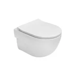 Roca Meridian Compact perem nélküli fali wc, lassú záródású slim ülőkével A34H242000Roca Gyors kiszállítás