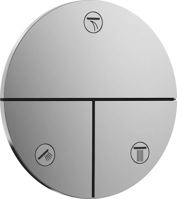 Hansgrohe ShowerSelect Comfort S falsík alatti 3 funkciós elzáró- és váltószelep, króm 15558000Hansgrohe Vásárlói kedvenc