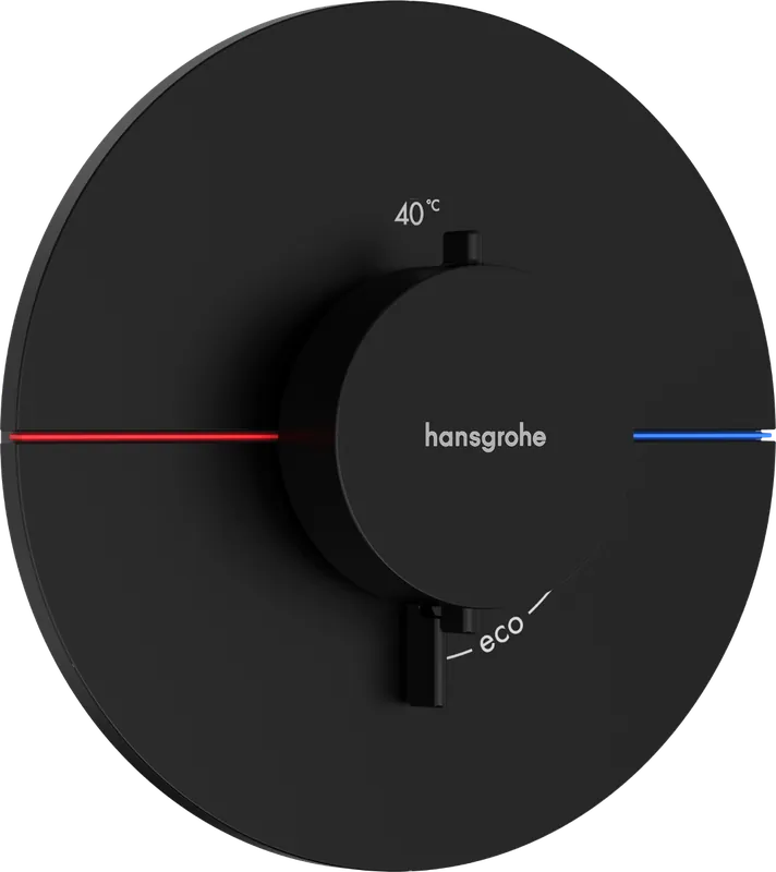 Kedvezményes ár Hansgrohe ShowerSelect Comfort S falsík alatti termosztát mennyiségszabályozóval, matt fekete 15559670Hansgrohe