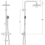 Vedd meg most Roca Even-T Round termosztátos zuhanyrendszer, rose gold A5A9A2ERG2Roca