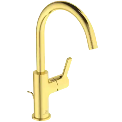 Ideal Standard JOY magasított mosdó csaptelep lefolyógarnitúrával, szálcsiszolt arany BC777A2Ideal Standard Szezonális akció