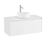 Roca Ona alsószekrény 100x46 cm 1 fiókkal pultra ültethető mosdóhoz, matt fehér A851726509Roca Legkelendőbb