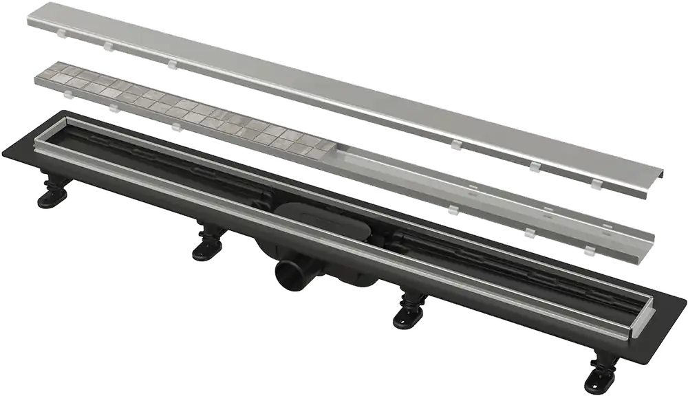 ALCA (Alcaplast) APZ20 SIMPLE zuhanyfolyóka rozsdamentes peremmel kétoldalú ráccsal APZ20-850Alcaplast Biztonságos vásárlás