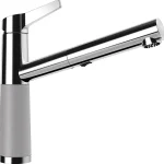 Schock SC-510 Cristalite kihúzható fejes mosogató csaptelep, szürke 554120CROMSCHOCK Csak ma