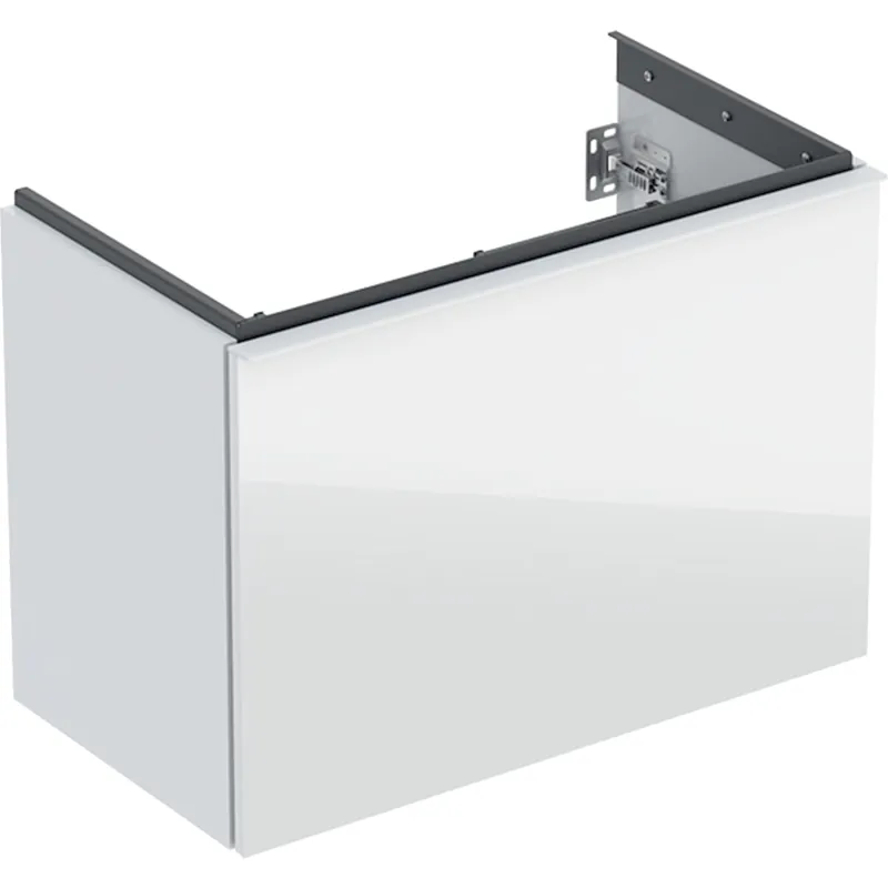 Geberit Acanto 75 cm rövidített alsó szekrény mosdóhoz, üveg fehér 503.009.01.2Geberit Gyors szállítás