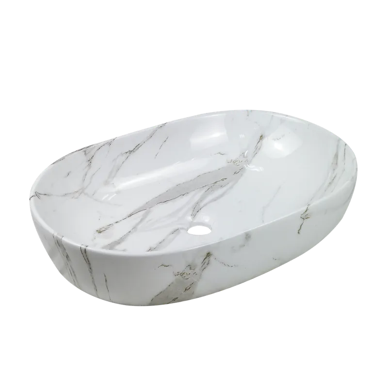 Azonnali szállítás Invena Korfu pultra ültethető mosdó 60x42 cm, márvány minta CE-34-701-CInvena