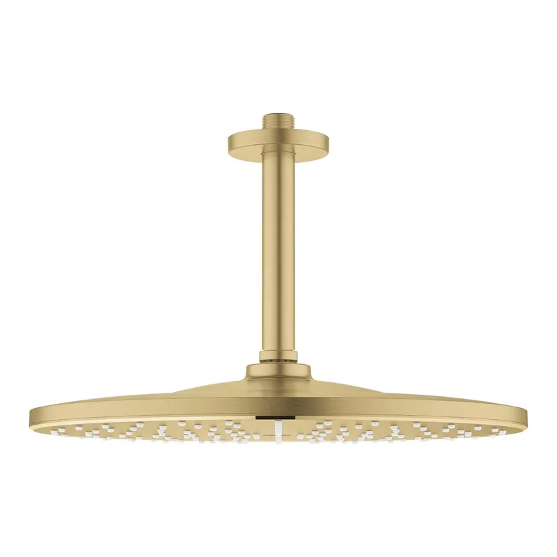 Kedvezmény GROHE Rainshower Mono 310 Fejzuhany készlet mennyezetre 142 mm, 1 funkciós brushed cool sunrise 26560GN0Grohe