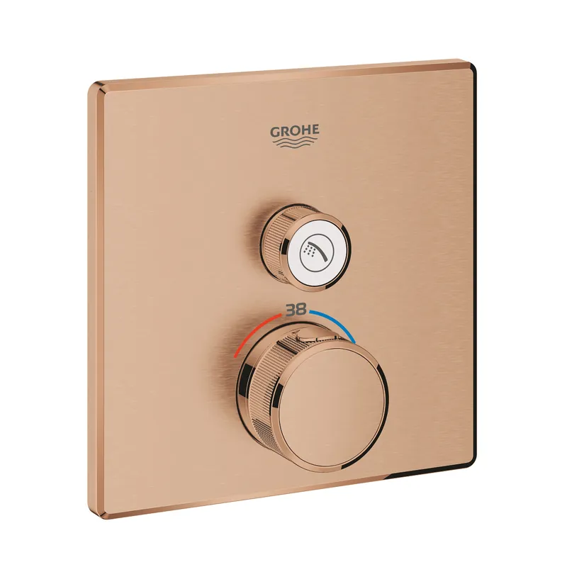 GROHE Grohtherm SmartControl termosztátos színkészlet 1 fogyasztóhoz, brushed warm sunset 29123DL0Grohe Szuper akció