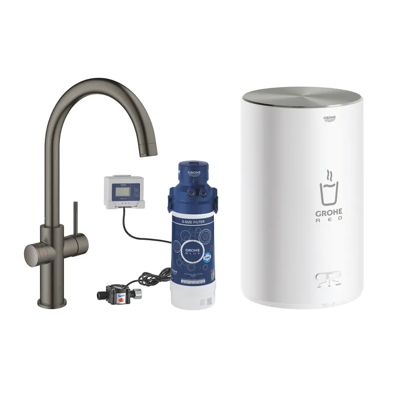 Grohe Red Duo csaptelep és kombi bojler M méret (4 liter), brushed hard graphite 30083AL1Grohe Vedd meg most
