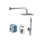 Vásárlói kedvenc Ravak Chrome II falsík alatti zuhanyszett R-box-szal CR II 090.01CR.O2.RB070, króm X07S014Ravak
