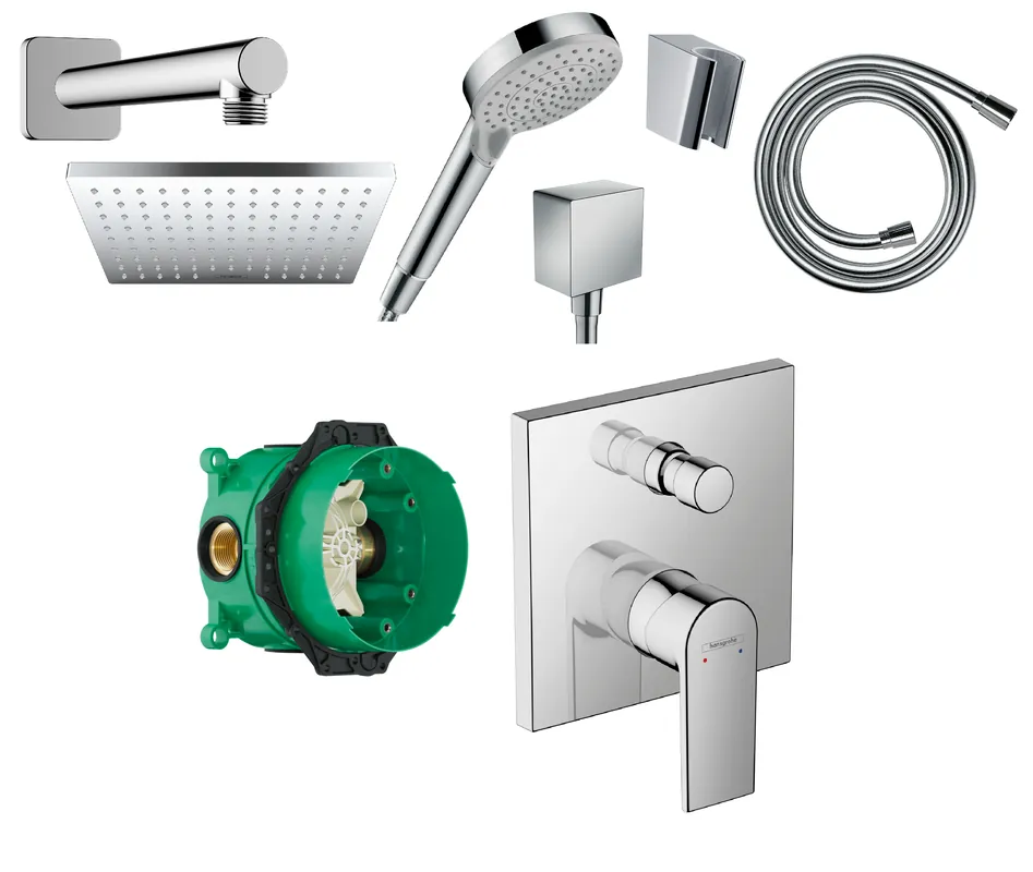 Hansgrohe Vernis Shape falsík alatti csaptelep szett, króm SZP-HG30Hansgrohe Szuper akció