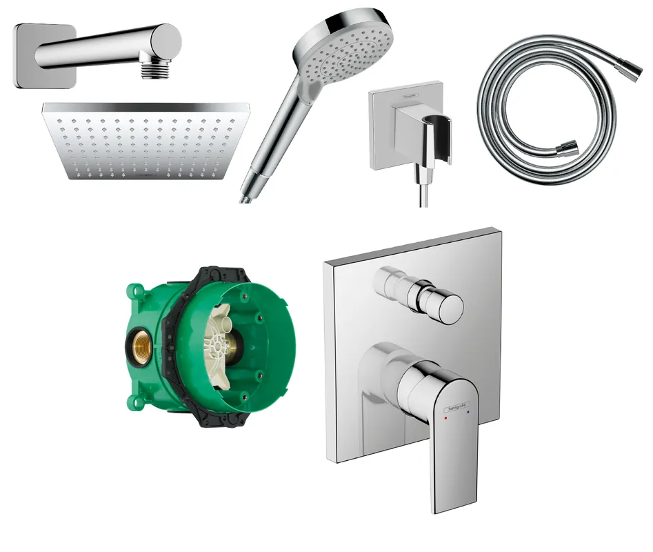 Vedd meg most Hansgrohe Vernis Shape falsík alatti csaptelep szett, króm SZP-HG32Hansgrohe