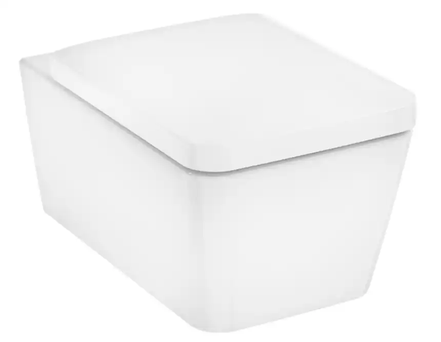 Azonnal elérhető Hansgrohe EluPura Q Fali WC szett 540 perem nélküli AquaFall Flush WC ülőkével és SoftClose, QuickRelease fedéllel, HygieneEffect 62023450Hansgrohe
