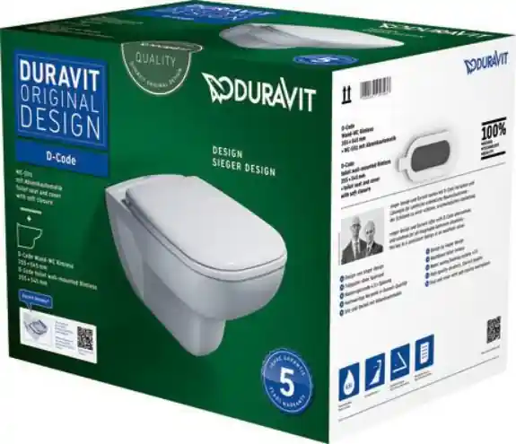 Akciós ár Duravit D-Code fali wc-szett perem nélküli 45700900A1Duravit