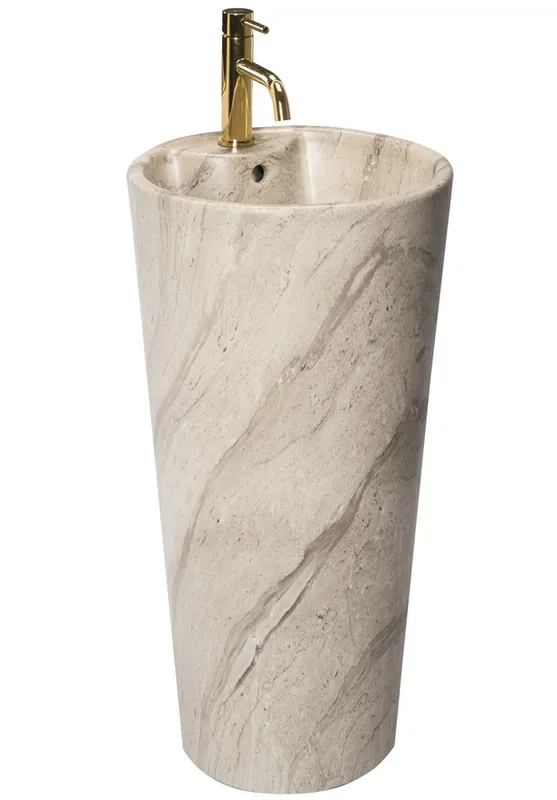REA Blanka Natural Matt Marble szabadon álló mosdó REA-U4664Rea Biztonságos vásárlás