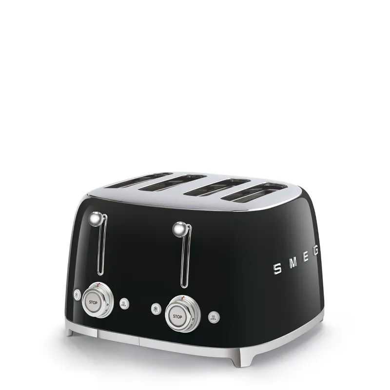 Nézd meg most SMEG retro 2x2 szeletes kenyérpirító, fekete TSF03BLEUSMEG