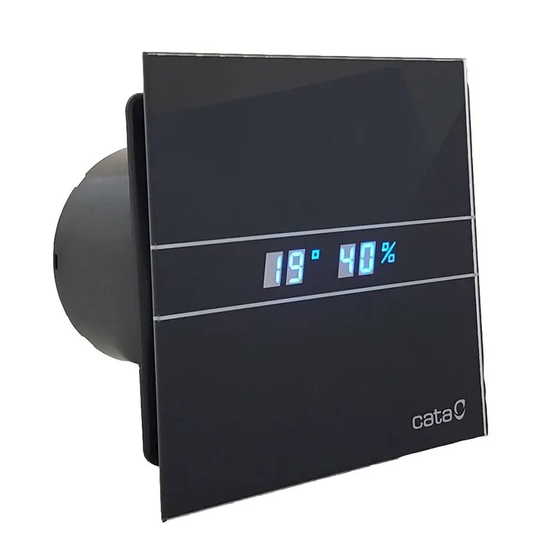 Biztonságos vásárlás Cata E-100MTH BK ventilátor utószellőztető/páraérzékelő funkcióval, fekete 00900603Cata