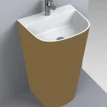 Újdonság LUNART Gomez álló mosdó, fényes RAL 1036 - Pearl Gold 5999123003478LunArt