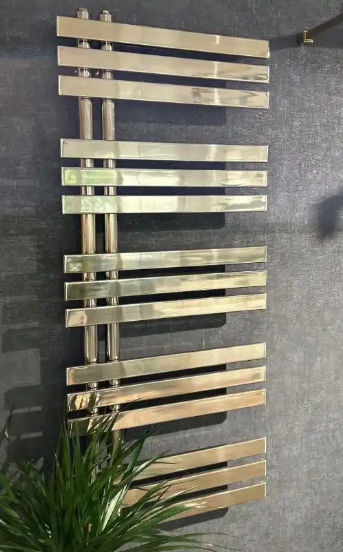 Bestseller AREZZO design HORIZONT SHINY GOLD SLIM 1200x500 mm törölközőszárítós radiátor, arany AR-HS12050SGLEArezzo Design