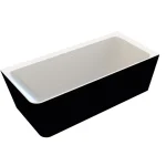 Niwell Ilda-R matt b&w 170×78 cm szabadonálló kád falhoz jobbos, matt fekete/fehér NW-KSZ-ILD-R170-MBWNIWELL Olcsó