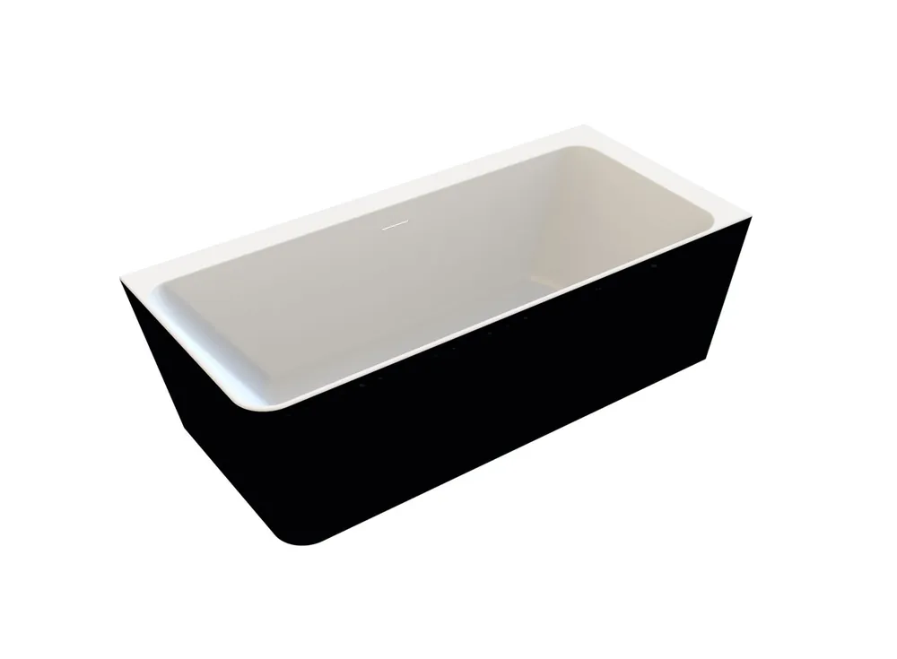 Niwell Ilda-R matt b&w 170×78 cm szabadonálló kád falhoz jobbos, matt fekete/fehér NW-KSZ-ILD-R170-MBWNIWELL Olcsó