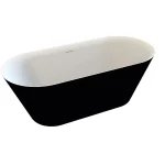 Niwell Lily matt b&w 167×76 cm szabadonálló kád, matt fekete/fehér NW-KSZ-LIL168-MBWNIWELL Legkelendőbb