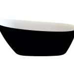 Kedvezményes ár Niwell Lea matt b&w 168×73 cm szabadonálló kád, matt fekete/fehér NW-KSZ-LEA168-MBWNIWELL
