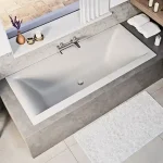 Niwell PETRA LUX Slim 180x80 egyenes kád, matt fehér WANW.SAD.180.080.EDSNIWELL Szuper ajánlat