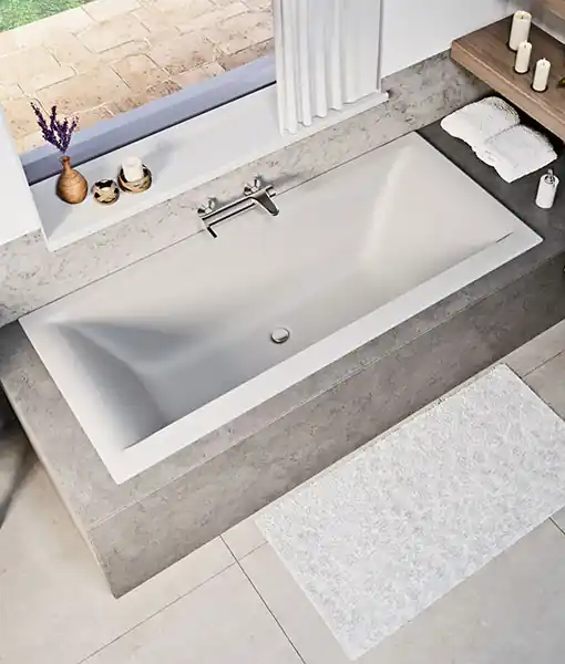 Niwell PETRA LUX Slim 180x80 egyenes kád, matt fehér WANW.SAD.180.080.EDSNIWELL Szuper ajánlat