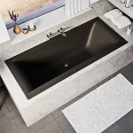 Niwell PETRA LUX Slim 170x80 egyenes kád, matt fekete WANW.SAD.170.080.BLSNIWELL Csak ma