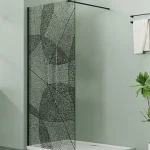 Niwell LETTI black walk-in zuhanyfal mintával, 120 cm NWWI-LETTB120NIWELL Legkelendőbb